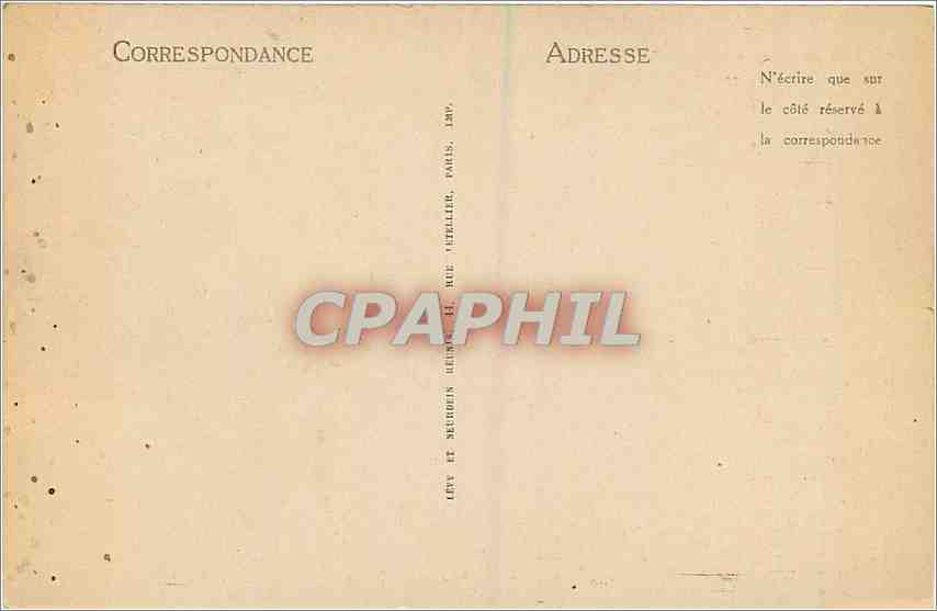 CPA Dampierre L'Entree du Chateau Le Fosse vu des Jardins  — Rückseite