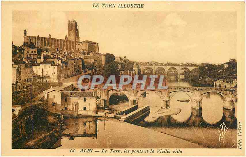 Albi — Le Tarn, les ponts et la Vieille ville — Édit. Vaisse, n°14