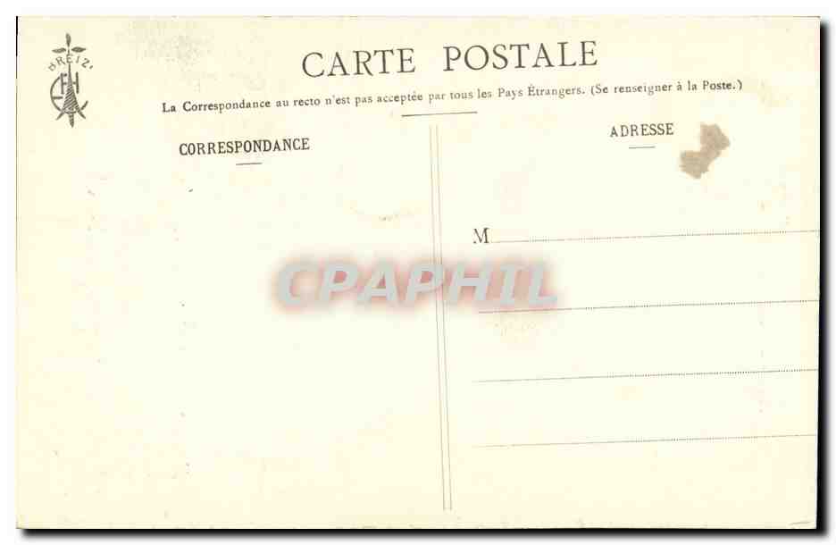 Bretagne- Vielle Paysanne de Cornouailles- CPA — Verso