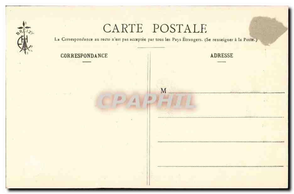 Bretagne- Les Apprets pour le Pardon-La toilette de Mademoiselle MarivonneCPA — Verso