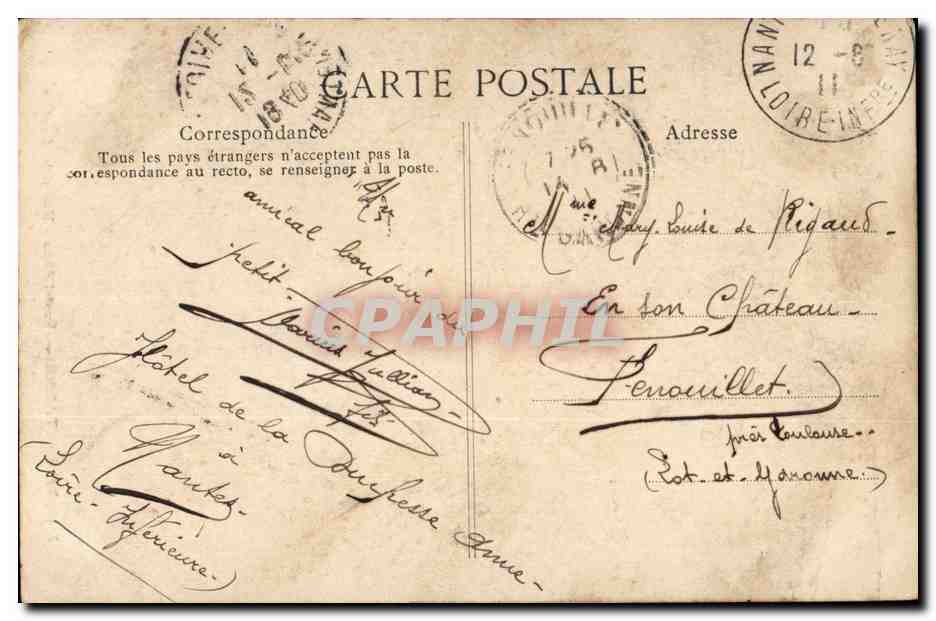 Bretagne- Pont- L'abbe- Une riche fermiere -CPA — Verso