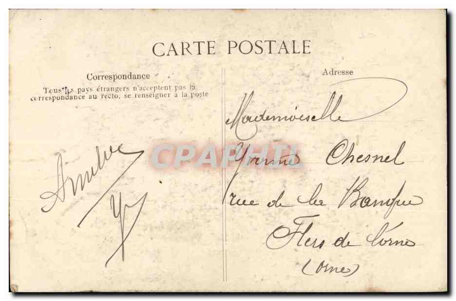 Bretagne- Costumes Bretons- Fillette de Pont- l'Abbe-CPA — Verso