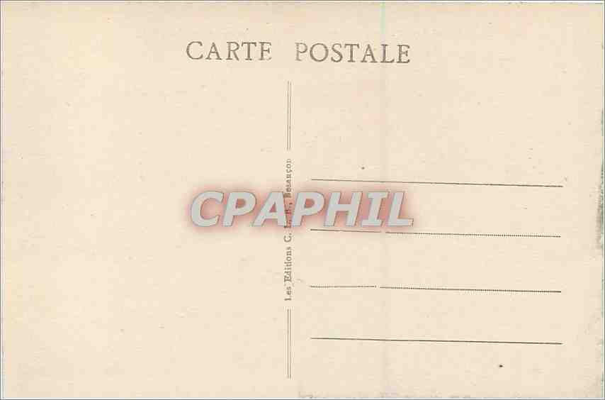 CPA Frontiere Franco Suisse Bassins du Doubs  — Rückseite