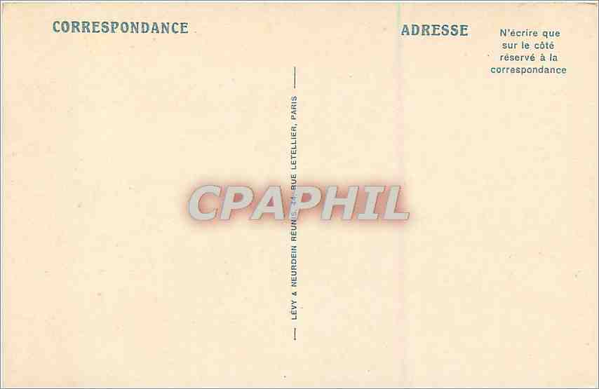 CPA Lac Leman  — Verso