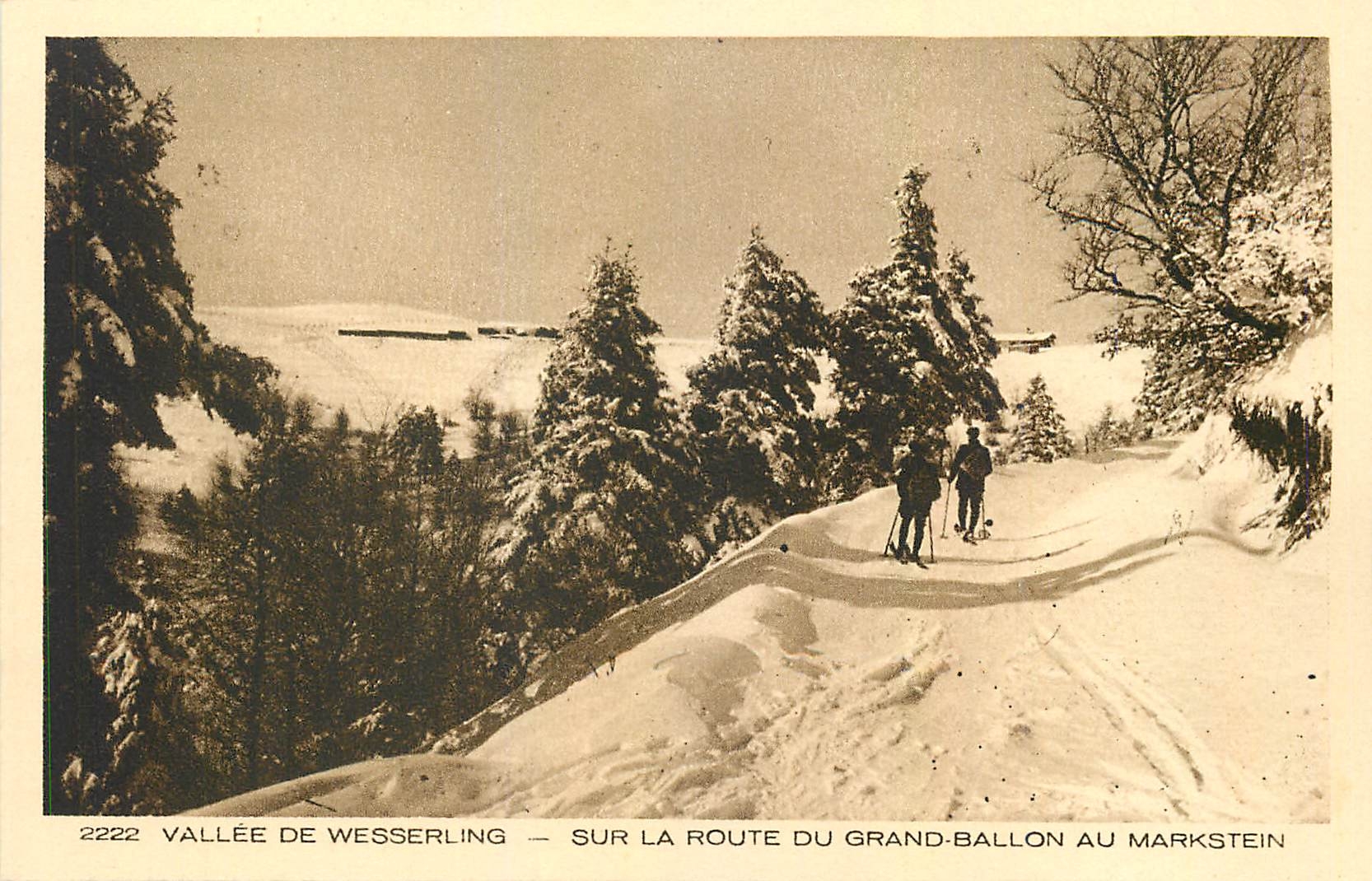 CPA Vallee de Wesserling Sur la Route du Grand Ballon au Markstein Ski