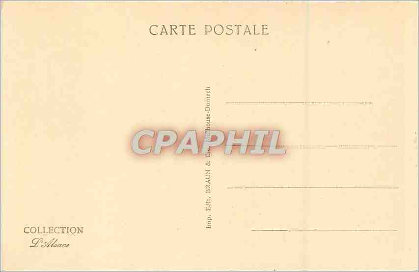 CPA Vallee de Wesserling Sur la Route du Grand Ballon au Markstein Ski — Rückseite