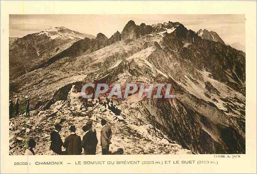 CPA Chamonix Le Sommet du Brevent et le Buet 