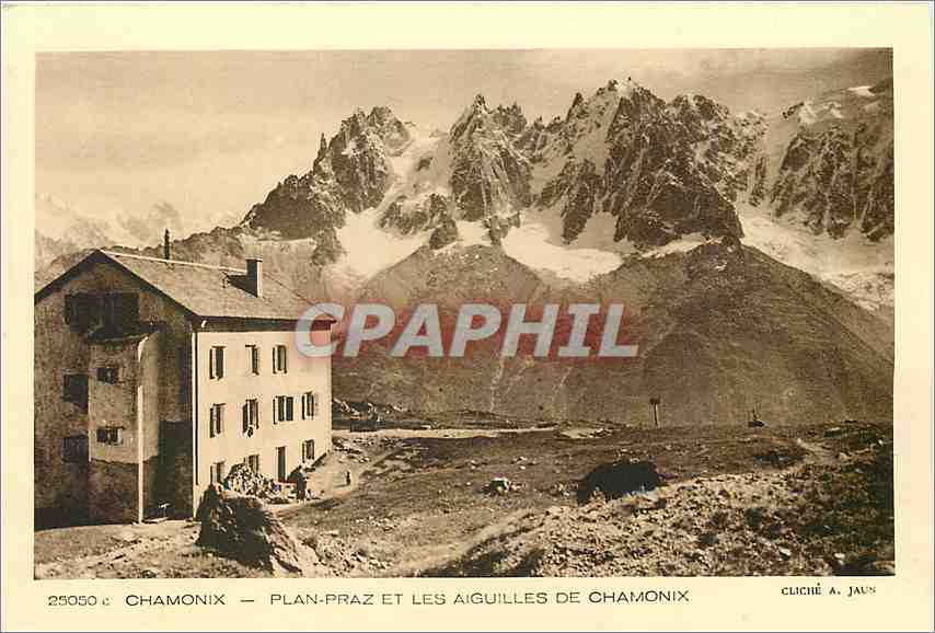 CPA Chamonix Plan Praz et les Aiguilles de Chamonix 
