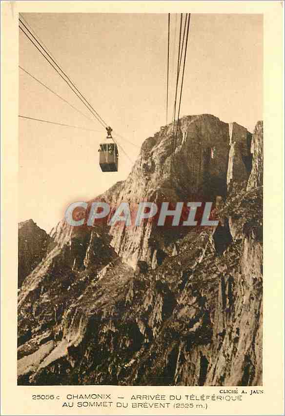 CPA Chamonix Arrivee du Teleferique au Sommet du Brevent 
