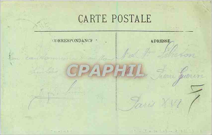 CPA Le Mans Le Pont en X  — Rückseite