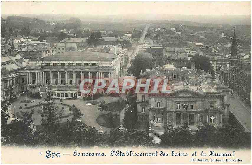 CPA Spa Panorama l'Etablissement des bains et le Hursaal 