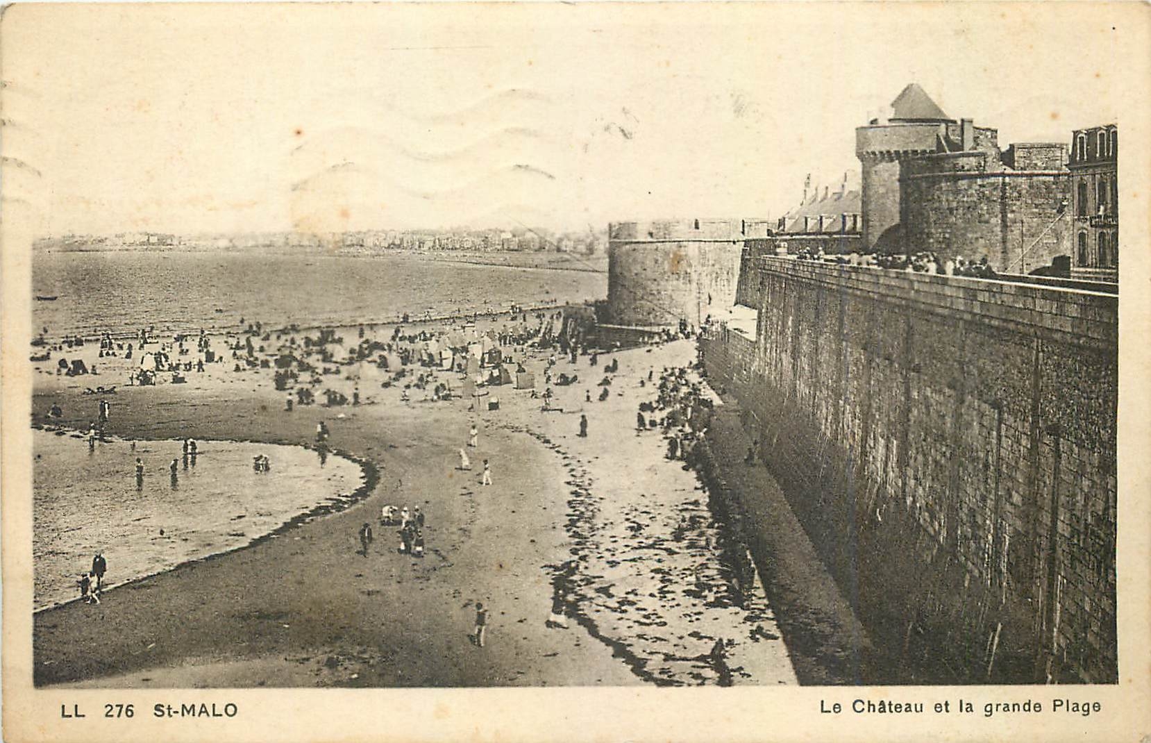 St-Malo — Le Château et la grande Plage — LL 276