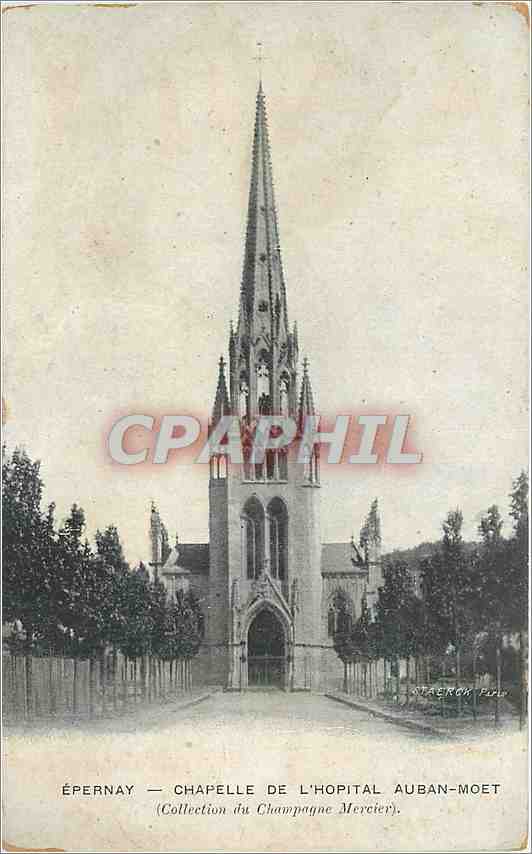 CPA Epernay Chapelle de l'Hopital Auban Moet 