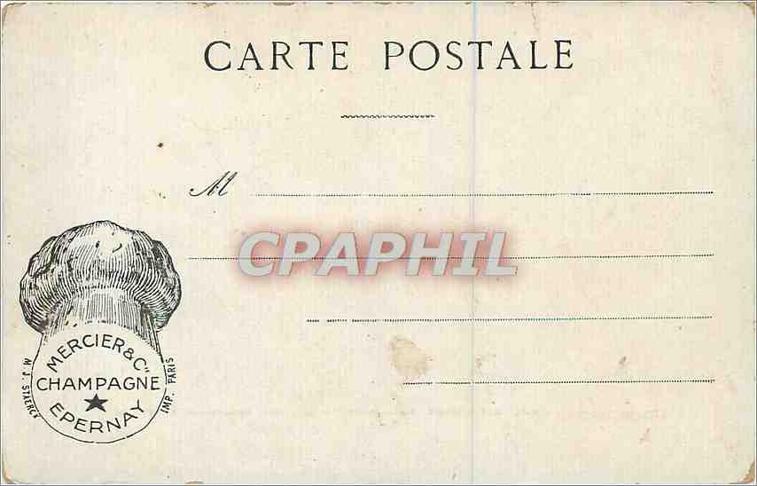 CPA Strasbourg Rue Empereur Guillaume Kaiser Wilhelm Strasse  — Verso