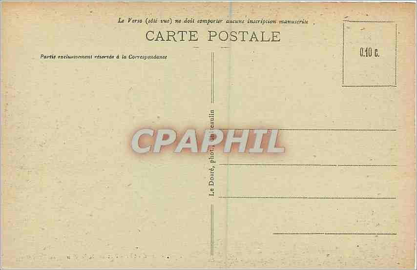 CPA Morgat Entree de la Grotte de l'Autel  — Rückseite