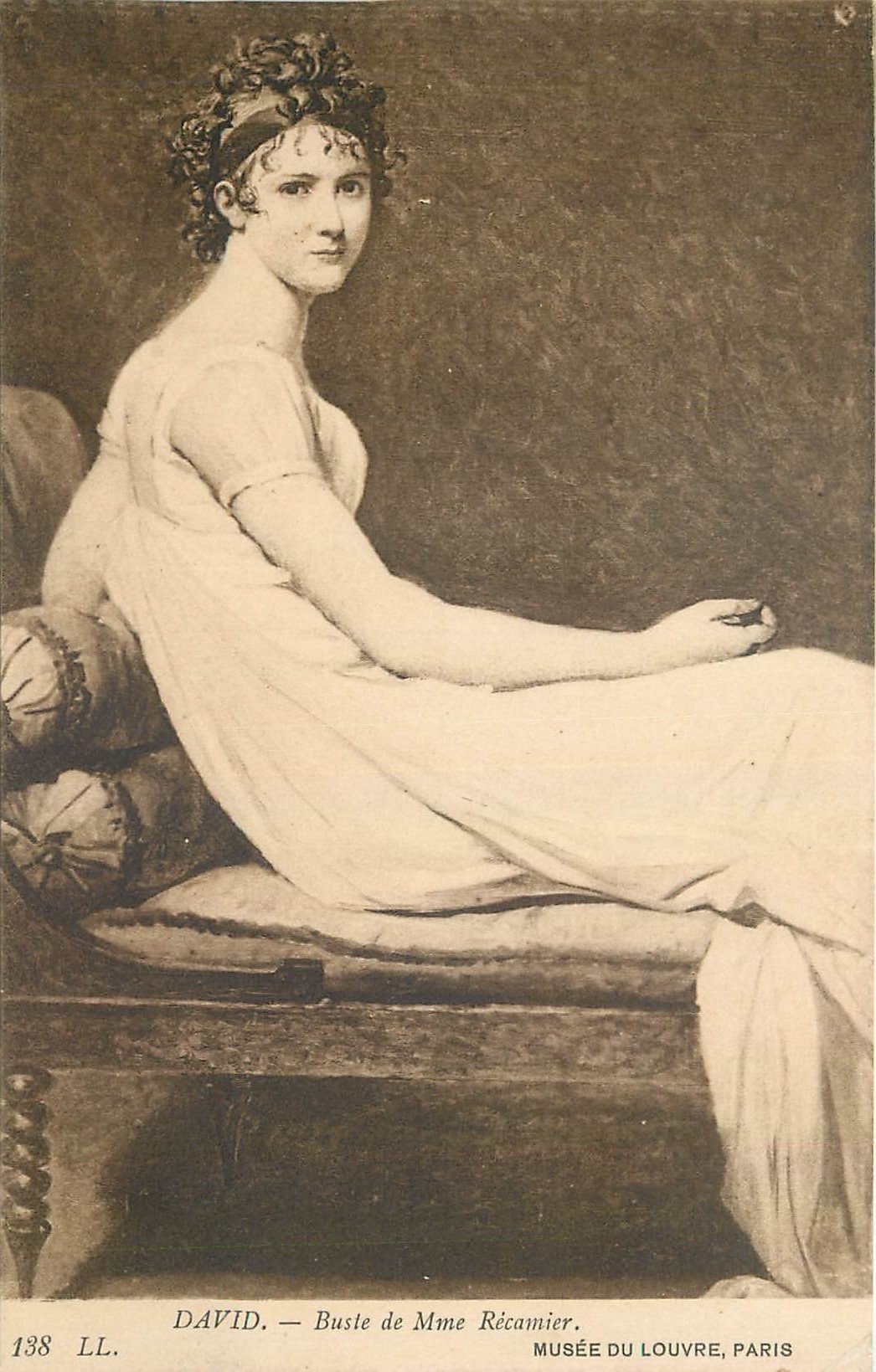 CPA David Buste de Mme Recamier Musee du Louvre 