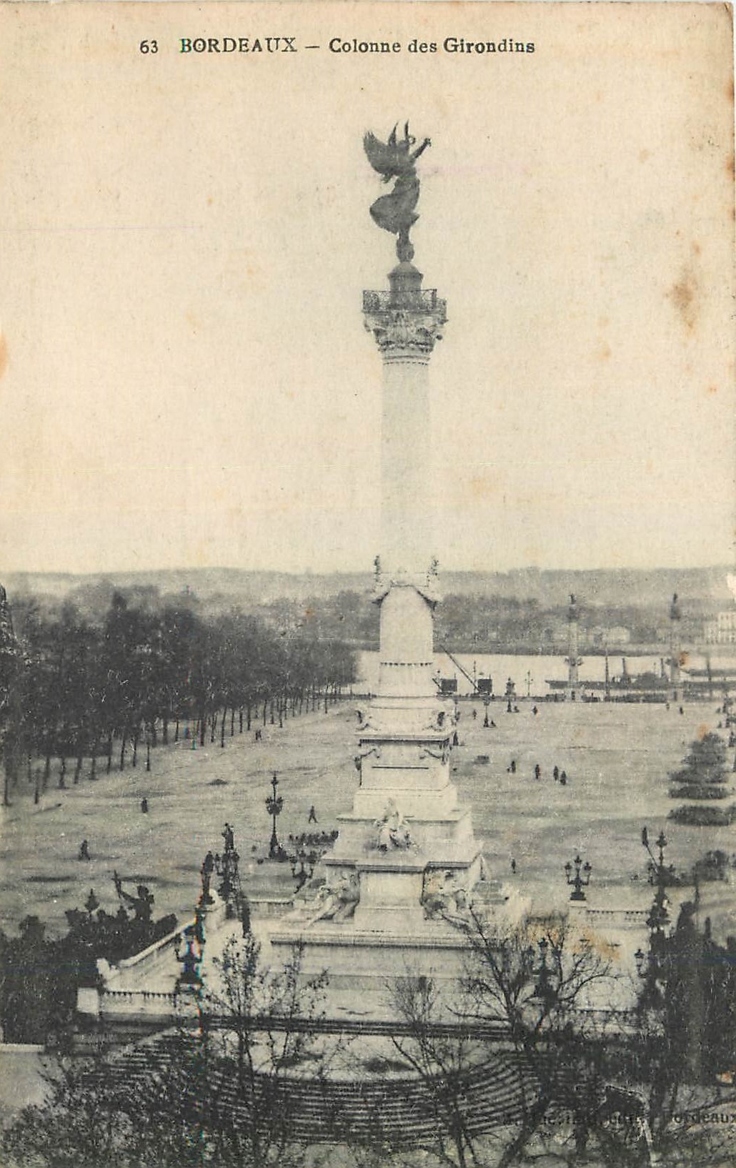 CPA Bordeaux Colonne des Girondins 