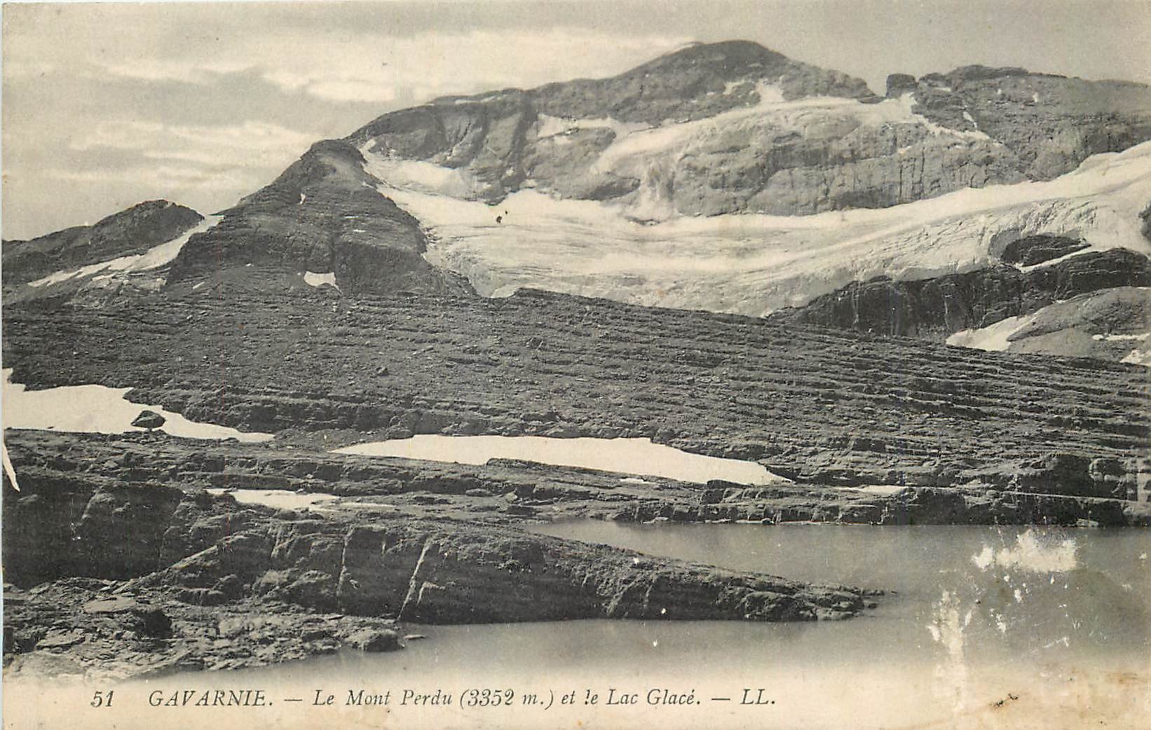 Gavarnie — Le Mont Perdu (3352 m.) et le Lac Glacé — LL. — n° 51