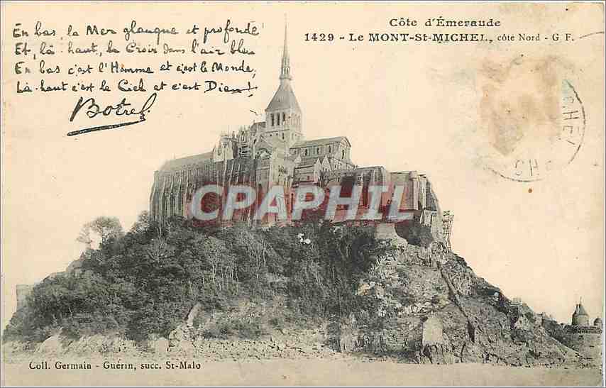 CPA Le Mont St Michel cote Nord Botrel