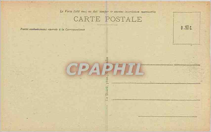 CPA Morgat Les Aiguilles de la Greve du Portzie  — Rückseite