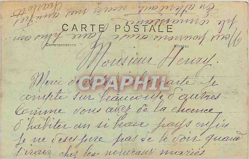CPA Chateauroux Indre Le Chateau Raoul et l'Indre  — Rückseite