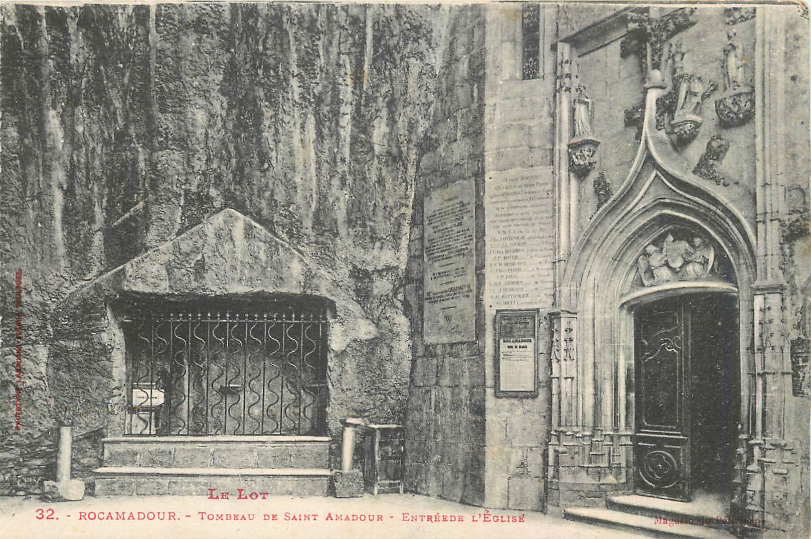 CPA Le Lot Rocamadour Tombeau de Saint Amadour 