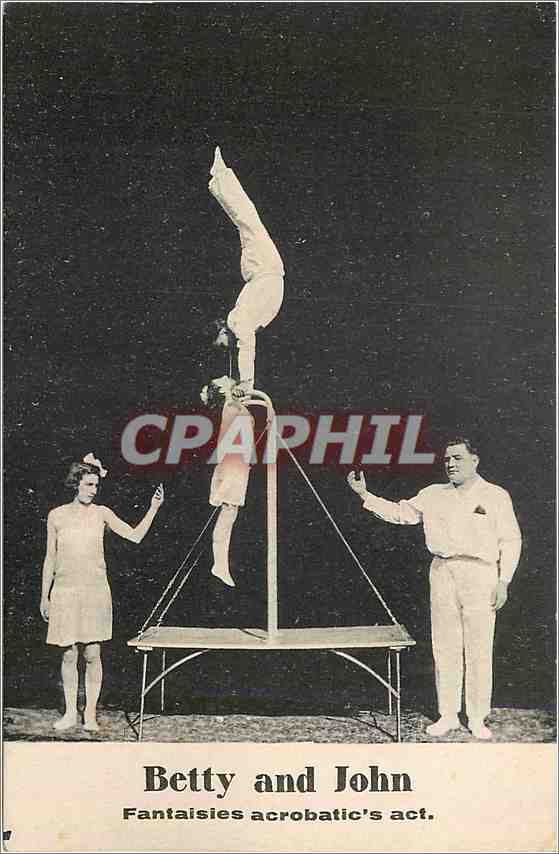 CPA Betty and John Fantaisies acrobatic's act 