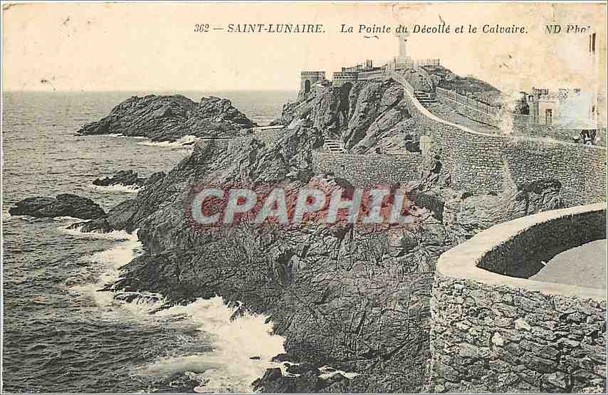 CPA Saint Lunaire La Pointe du Decolle et le Calvaire 