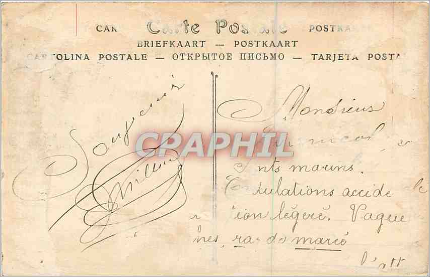 CPA Saint Lunaire La Pointe du Decolle et le Calvaire  — Verso