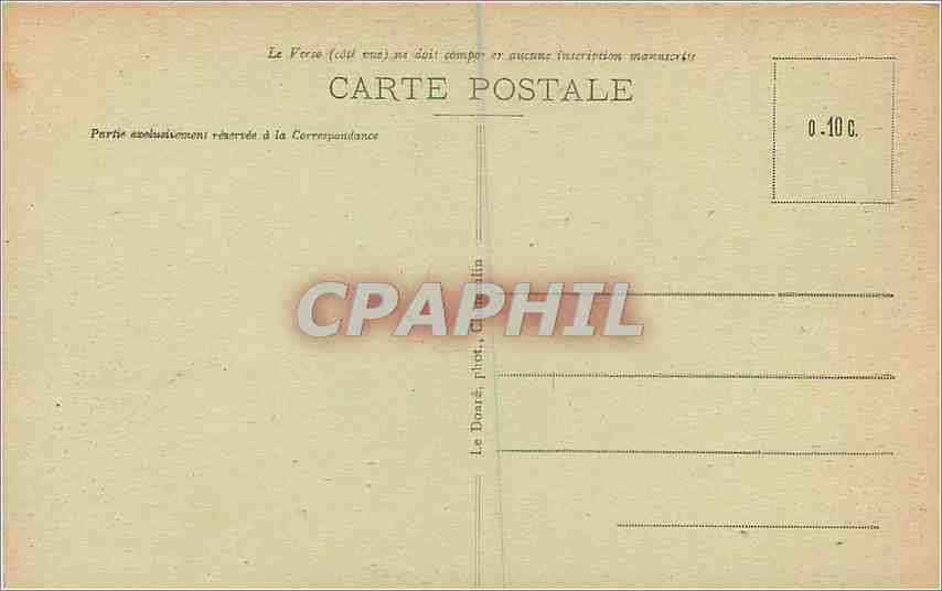 CPA Morgat Les Aiguilles de la Greve du Portzie  — Rückseite
