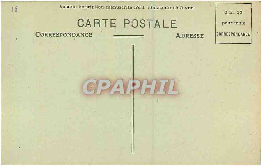 CPA Bordeaux La Porte du Palais  — Verso