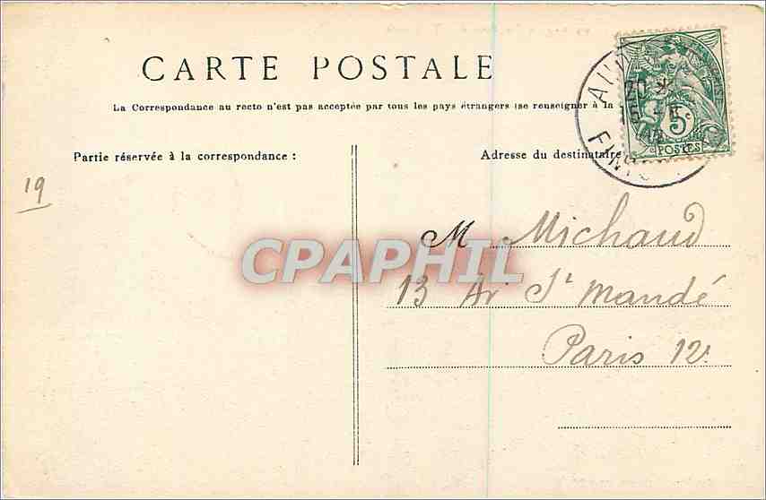 CPA Pointe du Raz La Baie des Trepasses  — Rückseite