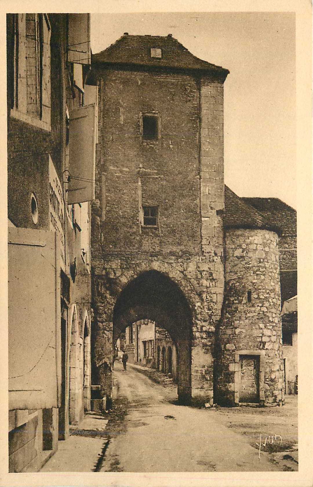 CPA Rocamadour Lot La Porte Salmon 