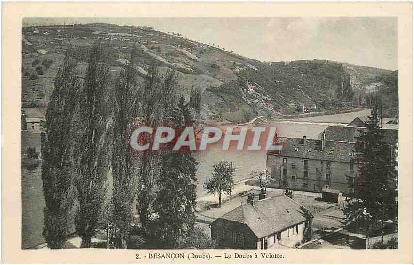 CPA Besancon Doubs Le Doubs a Velotte 