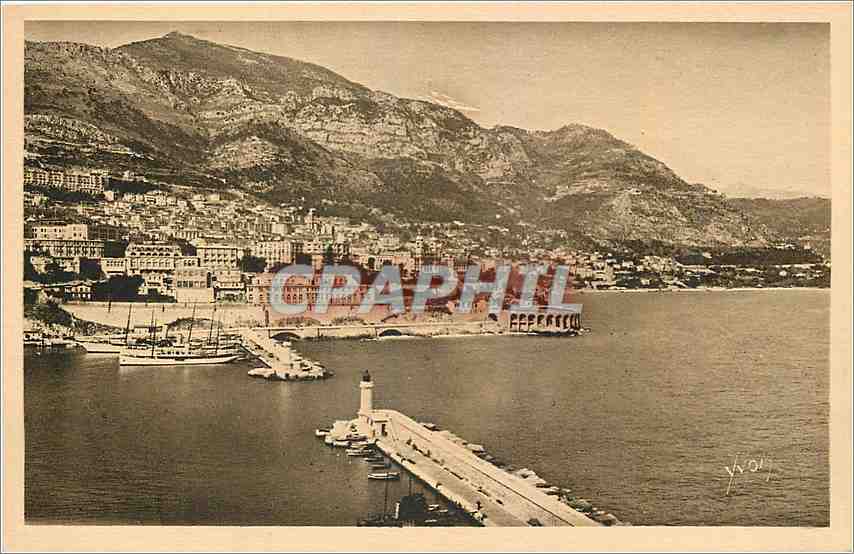 CPA Monte Carlo Vue prise des Jardins de Monaco 