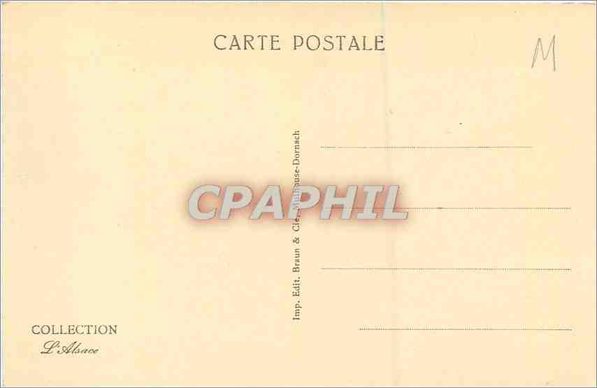 CPA Strasbourg Ancienne Tannerie Rue du Bain Aux Plantes  — Rückseite
