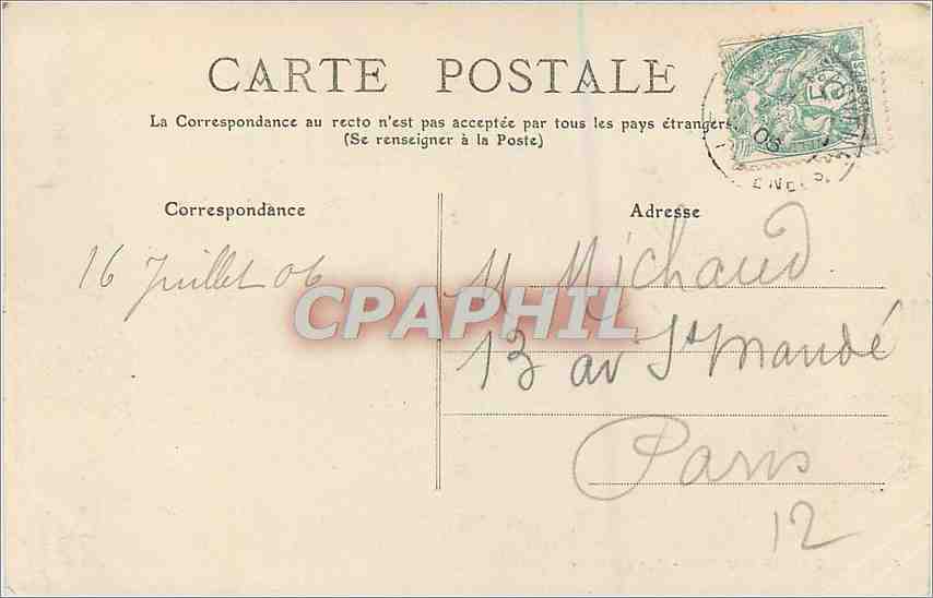 Luz-Saint-Sauveur — Vue générale — Éditeur Les Pyrénées, n° 449 — Verso
