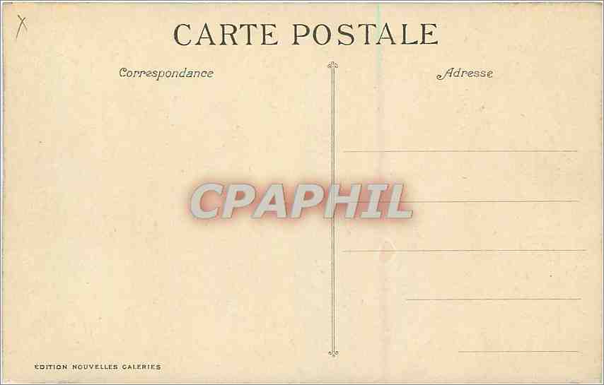 CPA Marseille La Cannebiere et la Bourse Tramway — Rückseite