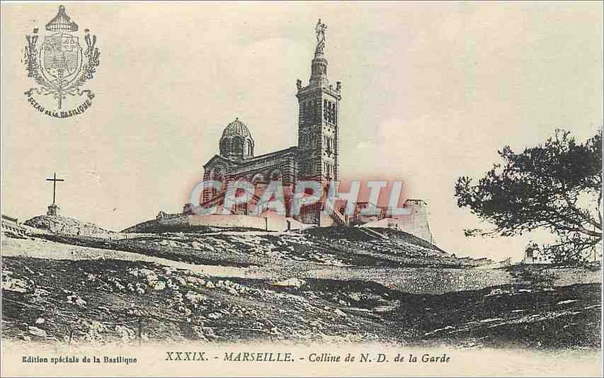 CPA Marseille Colline de ND de la Garde 