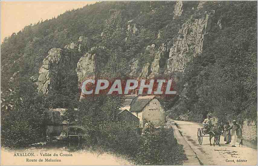 Avallon - Vallée du Cousin - Route de Meluzien — Curét, éditeur