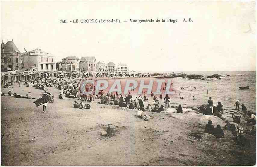 CPA Le Croisic Loire Inf Vue generale de la Plage 