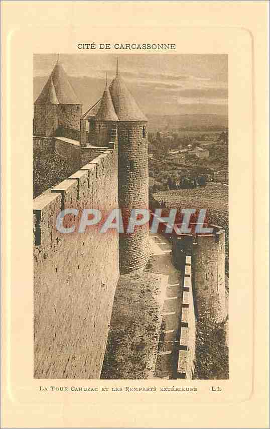 Cité de Carcassonne — Die Tour Cahuzac und die äußeren Mauern — LL