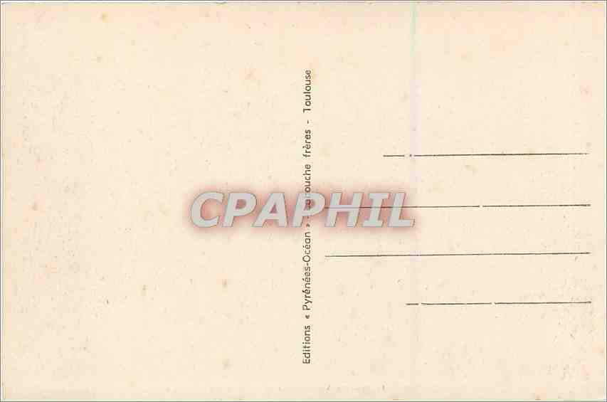 Toulouse - La rue d'Alsace-Lorraine et le square du Capitole — Éditeur : Pyrénées-Océan, n° 36 — Verso