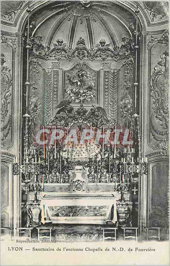 CPA Lyon Sanctuaire de l'Ancienne Chapelle de ND de Fourviere 