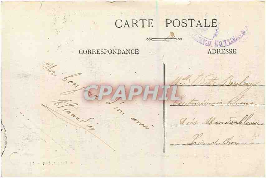 CPA Saint Rambert L'Ile Barbe Rhone Le Pont  — Rückseite