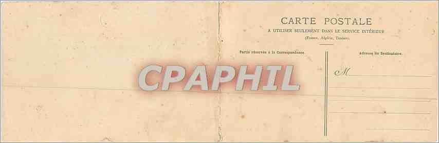 CARTE DOUBLE CPA Nancy Vue panoramique prise de l'Hotel de Ville  — Rückseite