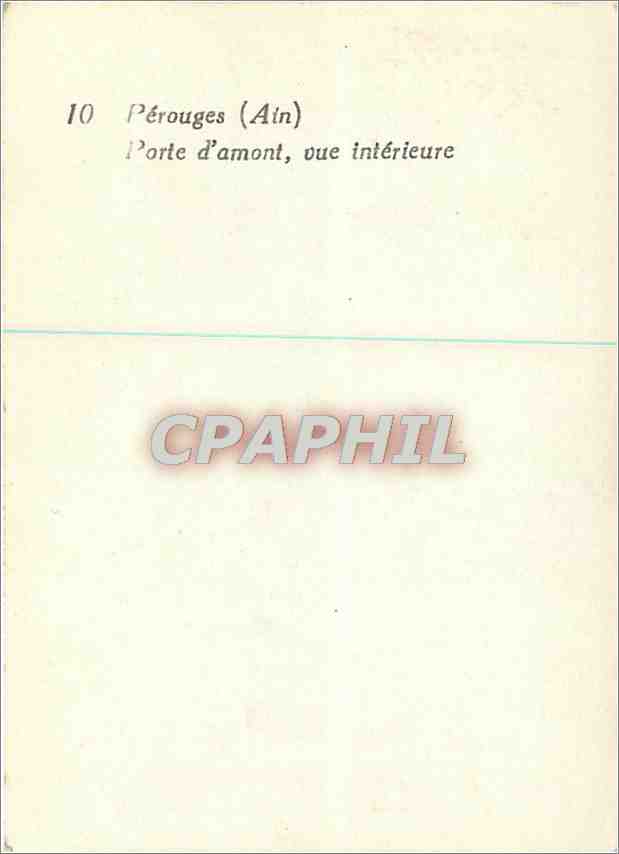 CPM Perouges Ain Porte d'Amont vue interieure  — Rückseite