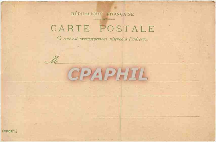 CPA Exposition Universelle de Paris 1900 Palais de l'Esplanade des Invalides  — Verso