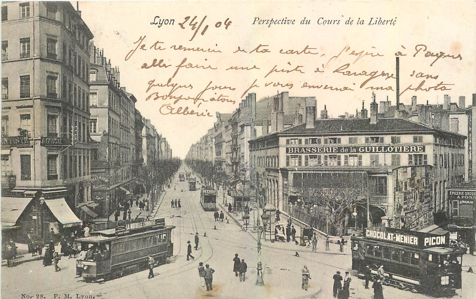 Lyon — Perspective du Cours de la Liberté — P. M. Lyon, n°28