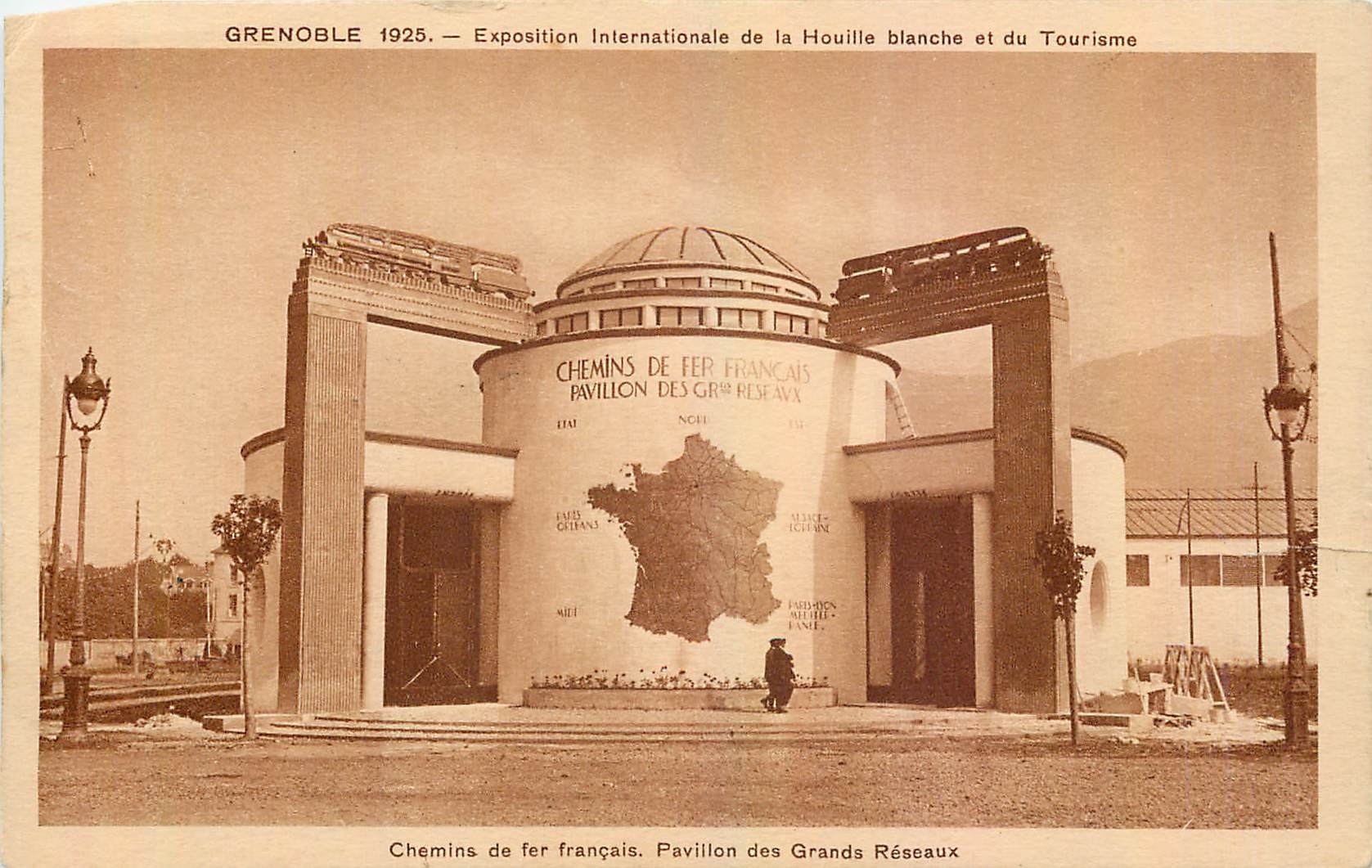CPA Grenoble Exposition Internationale de la Houille blanche et du Tourisme Chemins de fer francais 